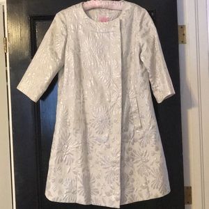 Lily Pulitzer Embellished Long Shift Coat